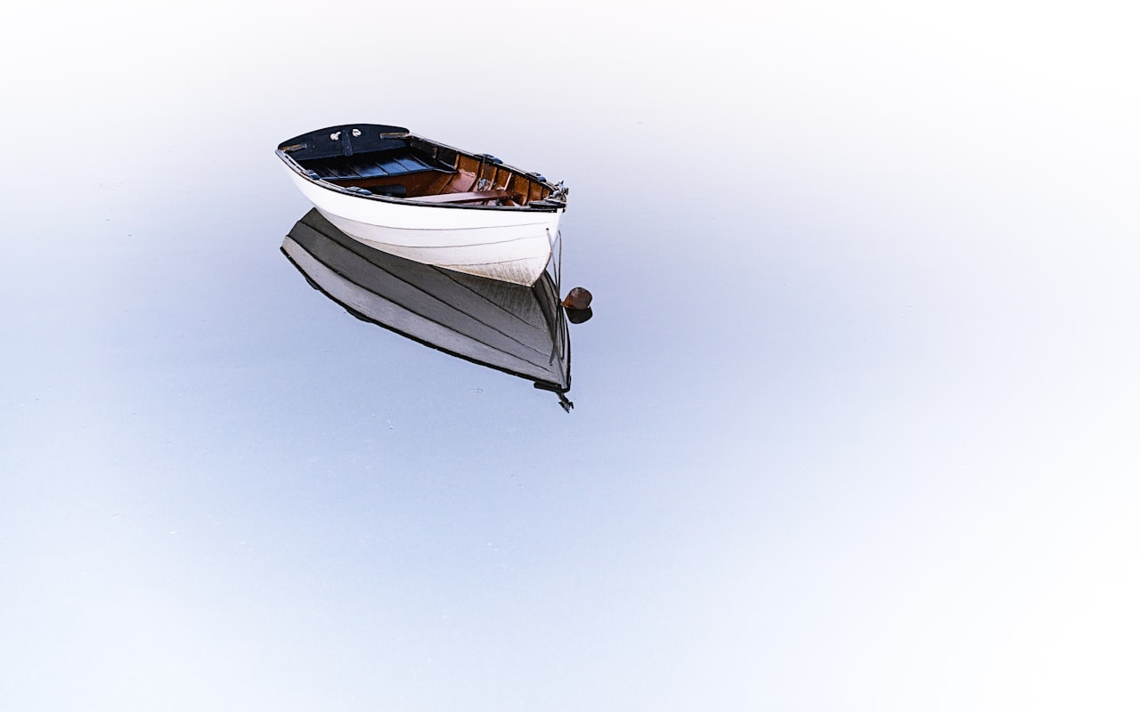 Boot op het water