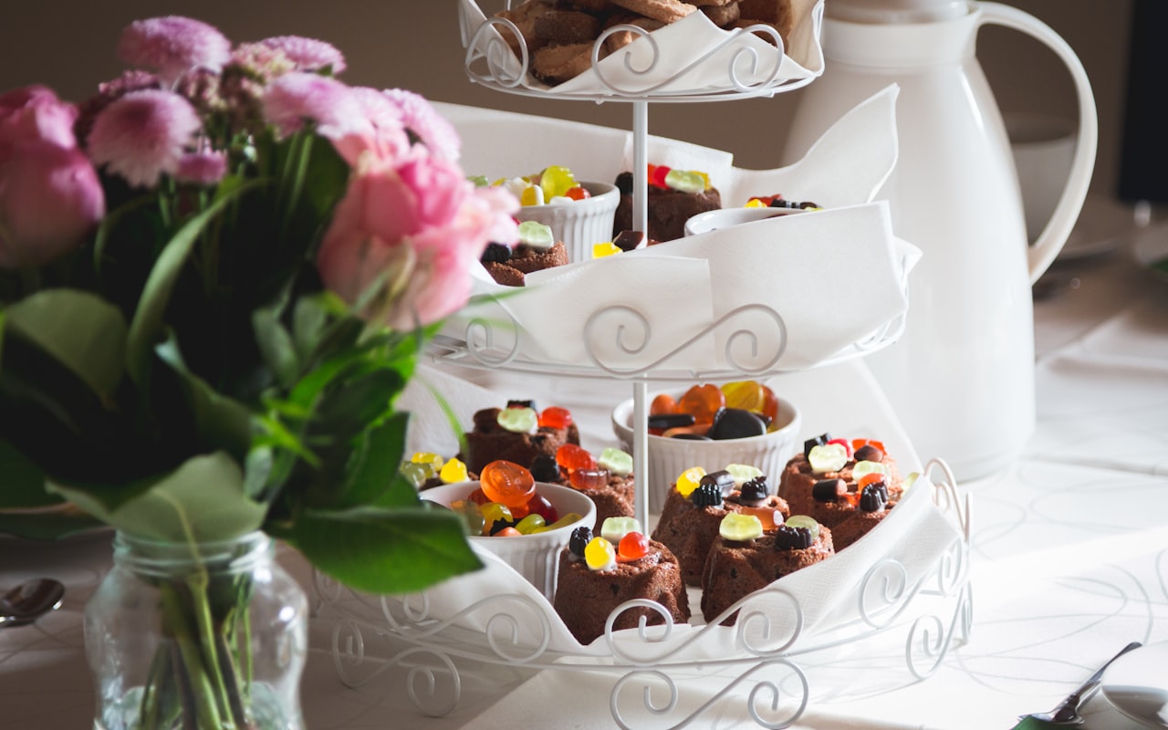 High tea met etagère