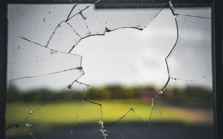 Gebroken autoruit